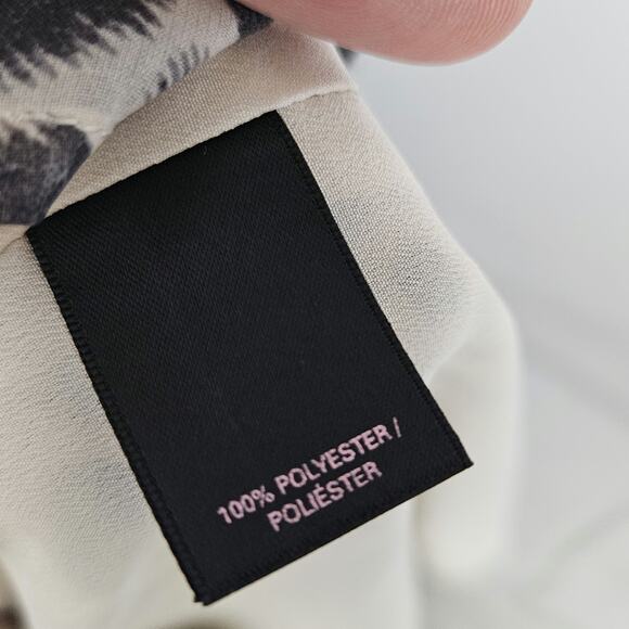 Vtg Victorias Secret Womens Sz 4 Slip Dress Cream Leopard‎ Lined Flowy Y2K 90s - Picture 12 of 12